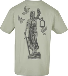 Mister Tee Justice Oversize Tee (1-tlg) Dunkelgrün/Khaki/Hellgrün/Grün