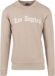Mister Tee Kapuzenpullover Los Angeles Wording Braun/Khaki/Beige