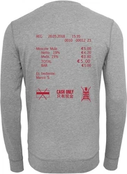 Mister Tee Rundhalspullover Cash Only Crewneck Hellgrau/Dunkelgrau/Grau/Dunkelblau/Dunkelrot