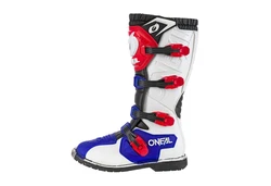 ONEAL Motorradstiefel Hellblau/Rot/Blau/Grau/Dunkelrot