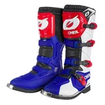 ONEAL Motorradstiefel Hellblau/Rot/Blau/Grau/Dunkelrot