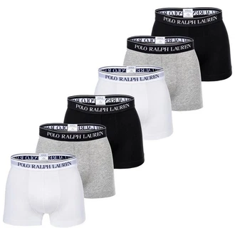 Polo Ralph Lauren Herren Boxer Shorts 6er Pack CLASSIC-6 PACK TRUNK Schwarz/Wei/Grau Polo Ralph Lauren Herren Boxer Shorts 6er Pack CLASSIC-6 PACK TRUNK Schwarz/Wei/Grau