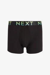 Next A-Front Boxershorts (4-St) Schwarz/Mischfarben/Rosa
