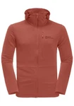 Jack Wolfskin Fleecejacke MODESTO HOODED JKT MEN Braun/Orange/Rot