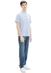 TOM TAILOR Shirt mit Logo Print Hellblau/Blau