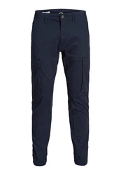 Jack & Jones Cargohose Paul Flake Dunkelblau/Blau
