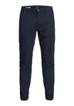 Jack & Jones Cargohose Paul Flake Dunkelblau/Blau