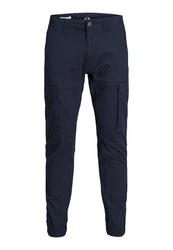 Jack & Jones Cargohose Paul Flake Dunkelblau/Blau