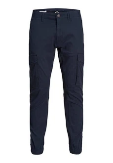 Jack & Jones Cargohose Paul Flake Dunkelblau/Blau Jack & Jones Cargohose Paul Flake Dunkelblau/Blau