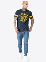 Lonsdale T-Shirt Askerswell Dunkelblau/Gelb/Hellblau/Blau