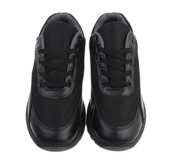 Coolwalk Herren Low-Top Freizeit Sneaker Flach Schwarz