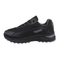 Coolwalk Herren Low-Top Freizeit Sneaker Flach Schwarz