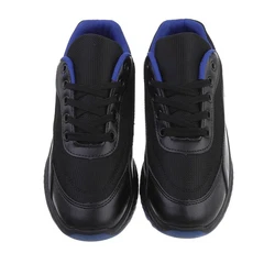 Coolwalk Herren Low-Top Freizeit Sneaker Flach Schwarz