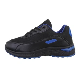 Herren Low-Top Freizeit Sneaker Flach Sneakers in Schwarz