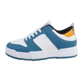 Coolwalk Herren Low-Top Freizeit Sneaker Flach Sneakers Weiß