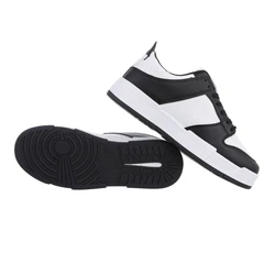 Coolwalk Herren Low-Top Freizeit Sneaker Flach Sneakers Schwarz