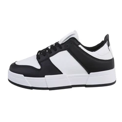 Coolwalk Herren Low-Top Freizeit Sneaker Flach Sneakers Schwarz