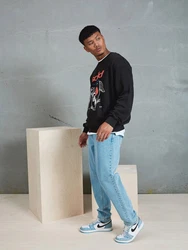 !Solid Regular-fit Jeans Dylan Hellblau/Blau
