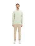 TOM TAILOR Strickpullover PRINTED CREWNECK Khaki/Hellgrün/Grün