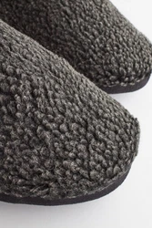 Next Hausstiefel mit Teddyfutter Schwarz/Dunkelgrau/Grau/Hellgrau