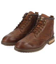 Pantofola d'Oro Stiefelette Schnürstiefelette Braun/Beige