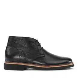 Celal Gltekin 162-512 Schnrstiefel Klassische Leder-Derby-Stiefel mit Schnrverschluss und Blockabsatz.