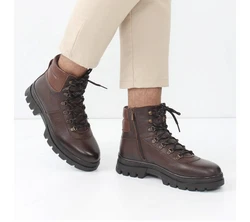 Celal Gltekin 550-795 Schnürstiefel Lederstiefel Braun/Dunkelbraun