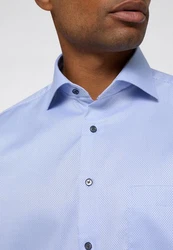 Eterna Langarmhemd Hellblau/Blau/Dunkelblau/Pastell