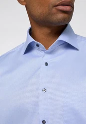 Eterna Langarmhemd Hellblau/Blau/Dunkelblau/Pastell