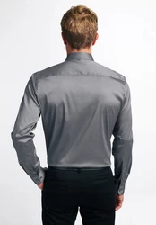 Eterna Businesshemd Kentkragen Slim Fit Dunkelgrau/Grau/Dunkelblau