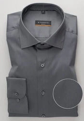 Eterna Businesshemd Kentkragen Slim Fit Dunkelgrau/Grau/Dunkelblau