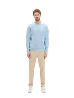 TOM TAILOR Strickpullover PRINTED CREWNECK
