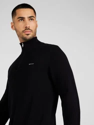 GANT Pullover Strickpullover Troyer Schwarz