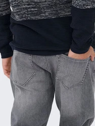 ONLY & SONS Regular-fit Jeans ONSWEFT Hellgrau/Dunkelgrau/Grau