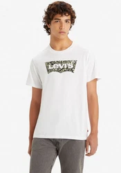 Levi's T-Shirt CREWNECK TEE mit Logo-Front-Print Weiß/Schwarz/Grau