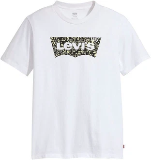 Levi's T-Shirt CREWNECK TEE mit Logo-Front-Print Weiß/Schwarz/Grau