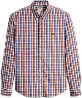 Levi's Jeanshemd BATTERY HM SHIRT SLIM Rot/Hellblau