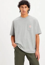 Levi's T-Shirt Workwear Tee Grau/Hellgrau/Khaki