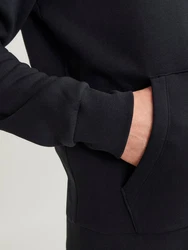 Jack & Jones Kapuzensweatshirt JJSTEEL SWEAT HOOD Dunkelblau/Schwarz/Hellblau