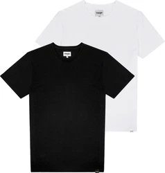 Wrangler T-Shirt T-Shirt 2 Pack Regular Fit (2-tlg) Schwarz