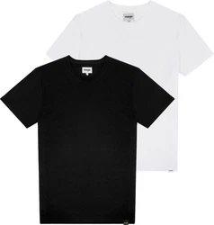 Wrangler T-Shirt T-Shirt 2 Pack Regular Fit (2-tlg) Schwarz