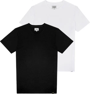 Wrangler T-Shirt T-Shirt 2 Pack Regular Fit (2-tlg) Schwarz Wrangler T-Shirt T-Shirt 2 Pack Regular Fit (2-tlg) Schwarz