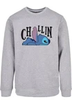 ABSOLUTE CULT Rundhalspullover Lilo And Stitch - Chillin Crewneck Grau/Rosa/Creme/Blau