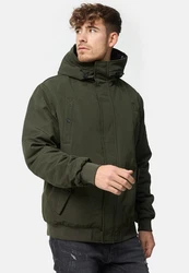 Indicode Winterjacke Albany Dunkelgrün/Khaki