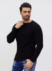 Denim Distriqt Strickpullover Schwarz