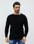 Denim Distriqt Strickpullover Schwarz