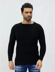 Denim Distriqt Strickpullover Schwarz
