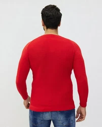 Denim Distriqt Strickpullover Rot