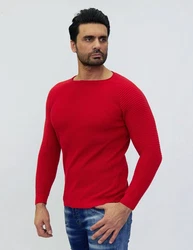 Denim Distriqt Strickpullover Rot