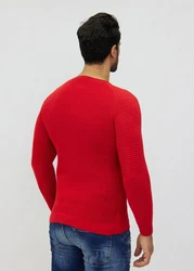 Denim Distriqt Strickpullover Rot